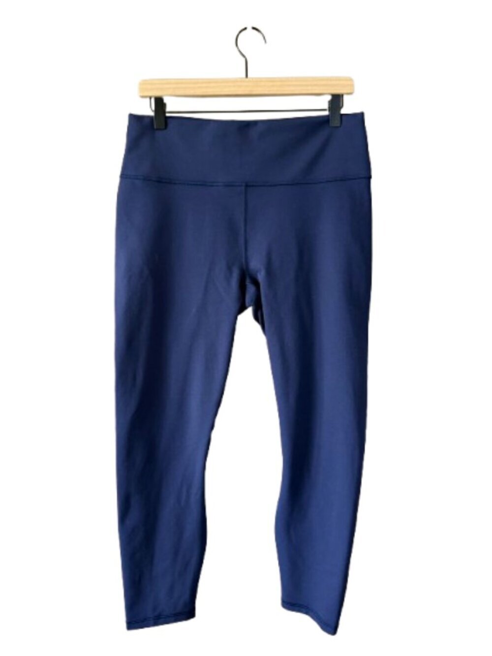 Women's M Fabletics High Waisted PowerHold in Navy 7/8 Length